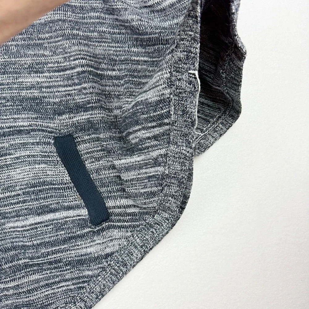 Elliott Lauren Knit Poncho V-Neck Pullover Sweater Pockets Blue XS‎ Womens